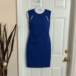 Topshop Royal Blue Cutout Mini Dress Size 8